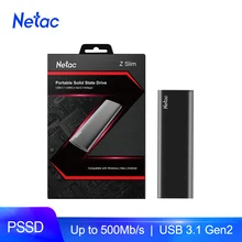 Портативный SSD-накопитель Netac, 500 Гб, 250 ГБ, USB 3,1 Портативный SSD-накопитель Netac, 500 Гб, 250 ГБ, USB 3,1
