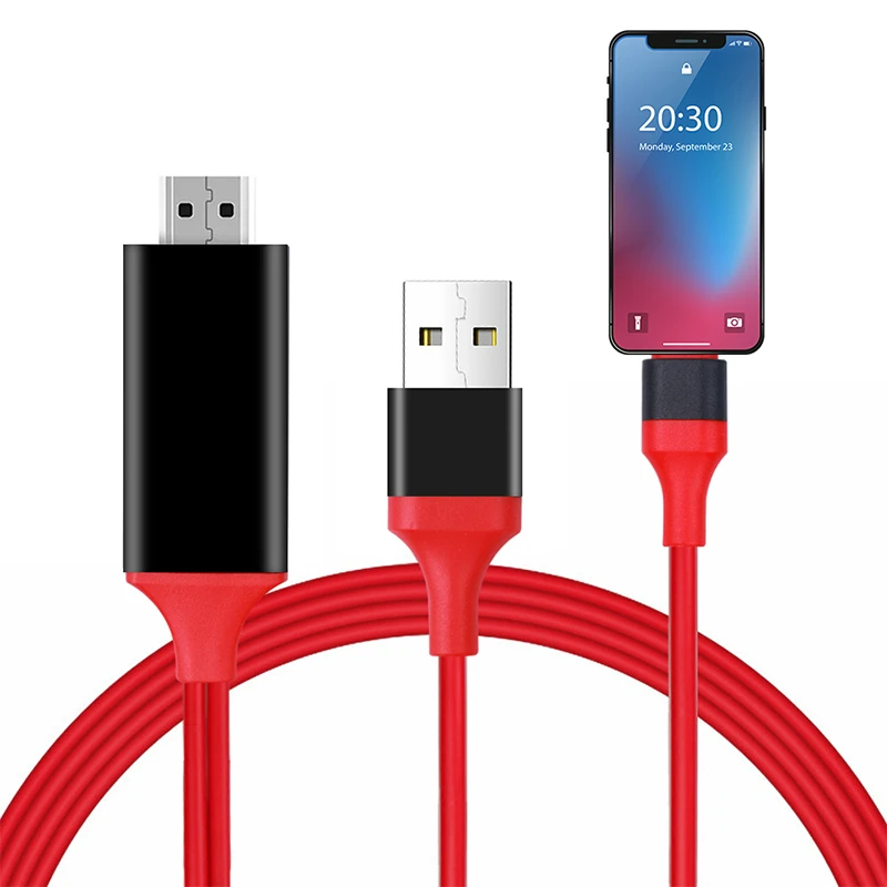 8 контактный кабель HDMI HD tv Цифровой AV адаптер USB 1080P смарт конвертер для iPhone X 7 7Plus 6S