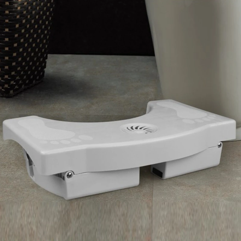

Bathroom Anti Constipation for Kids Foldable Plastic Footstool Squatting Stool Toilet(No Air Freshener)