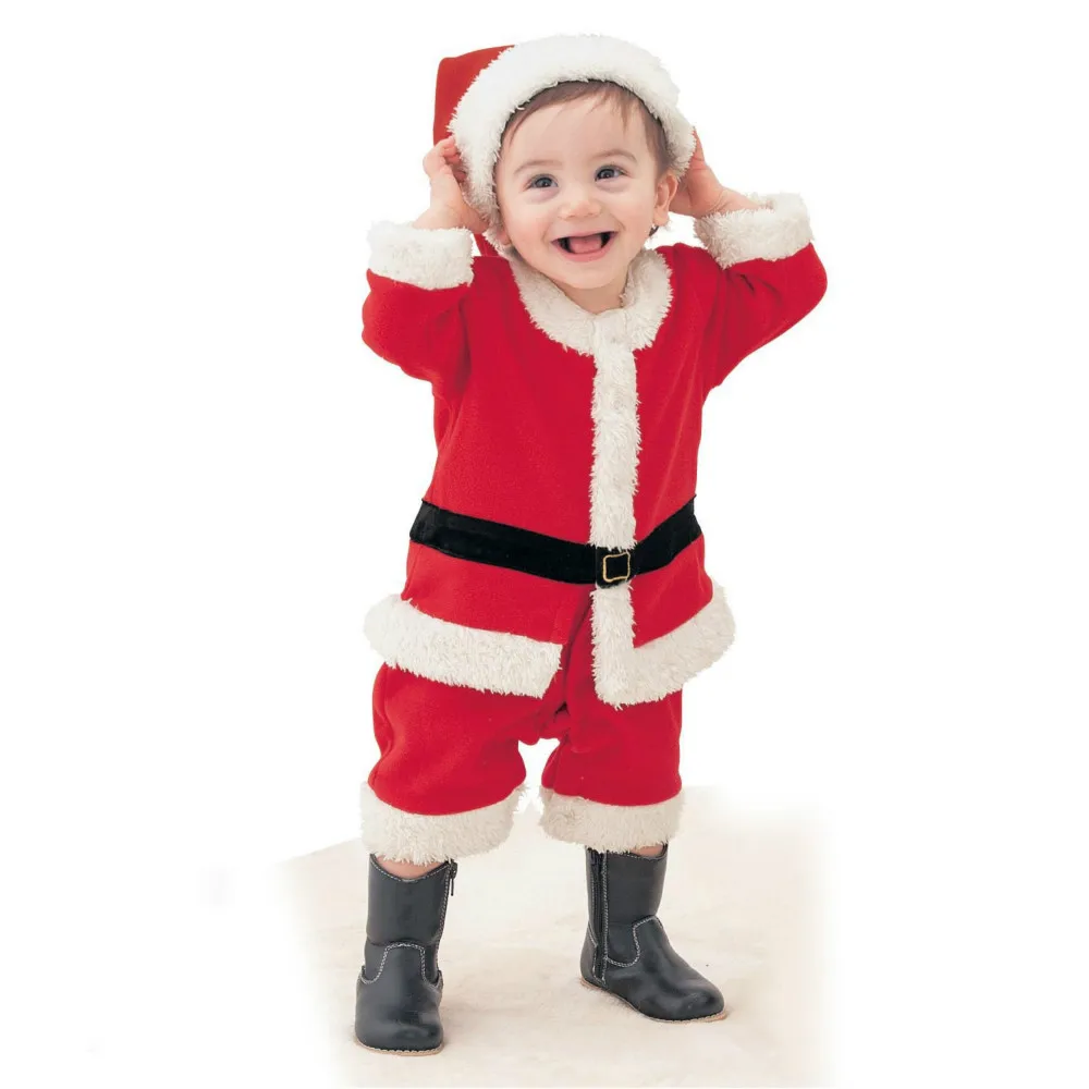 Одежда для мальчиков и девочек; зимний комбинезон; Рождественская флисовая толстовка с капюшоном; Одежда для новорожденных; теплый
