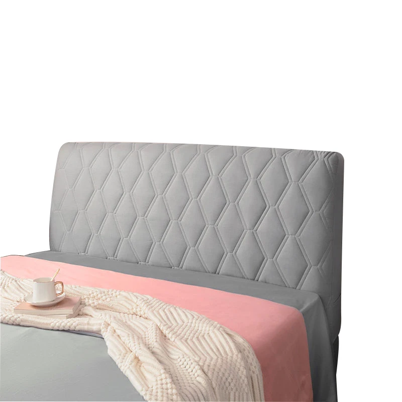 All-inclusive Headboard Cover Velvet Fabric Quilted Head Cover Modern European Bedside Dust Protector Multicolor Washabie