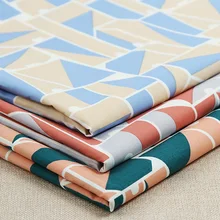 Lychee жизни 50x140 см треугольная Геометрия набивные ткани пестрые ткани Ручное шитье для поделок одежды домашних животных украшения