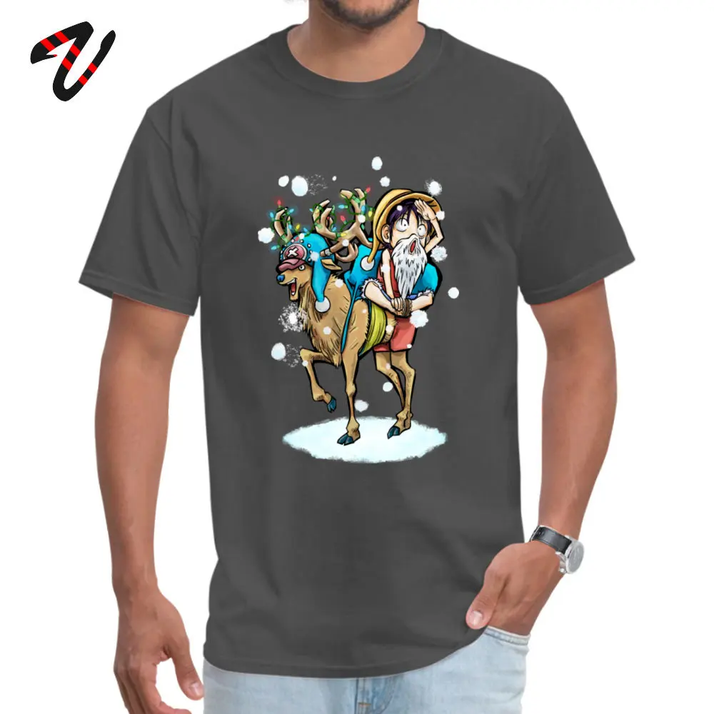 Одна деталь Футболка мужская аниме футболка Тони Чоппер Рождество Луффи забавная футболка Заказная компания топы тройники Рождественский подарок