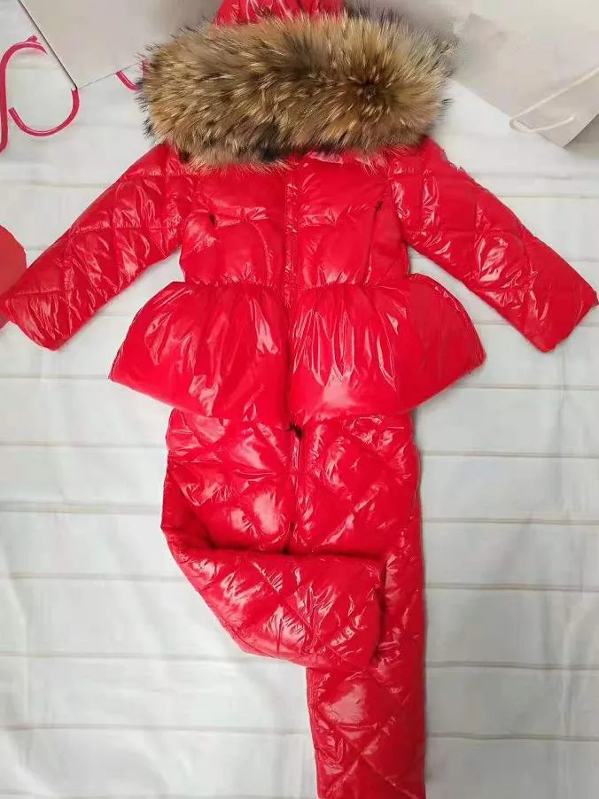Зимнее пуховое пальто с капюшоном детская зимняя одежда водонепроницаемая плотная теплая верхняя одежда парка с воротником из натурального меха Детский пуховик Modis Y2129