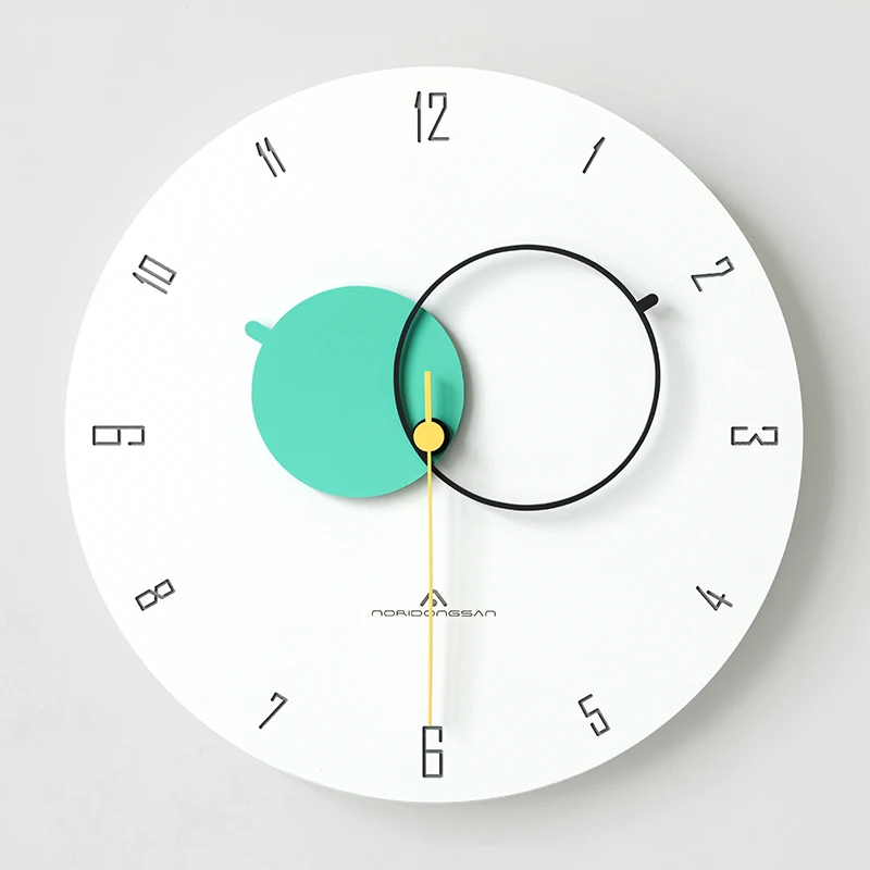 Luxury Wall Clock Brief Design Nordic Minimalist Silent Wall Clock Modern Relogio De Parede Living Room Art Decor SS60WC