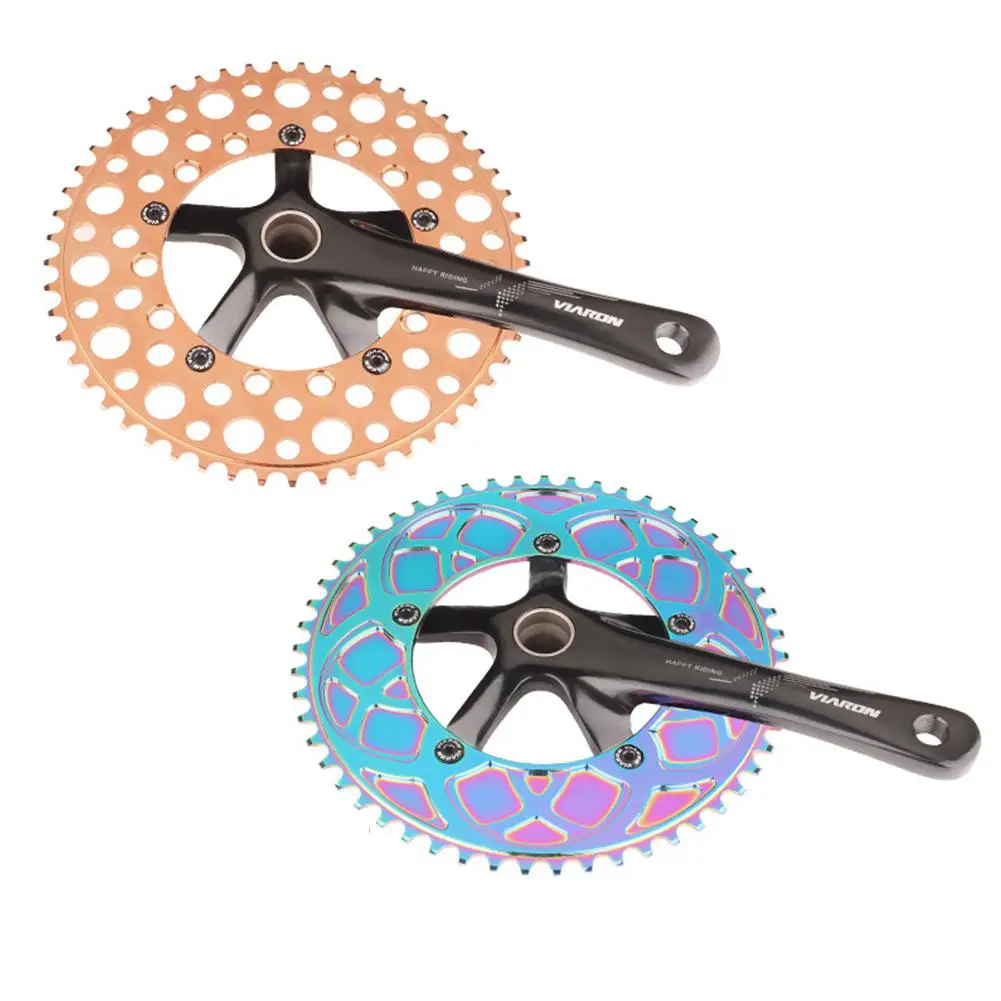 Bicycle Sprocket Chain Wheel Aluminum Alloy Folding Bike Ring 53t 56t Colorful Single Chainwheel | Спорт и развлечения