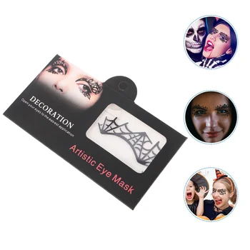 

3 Pairs Decals Temporary Cosplay Lace Eye Sticker Eye Liner Decals for Party