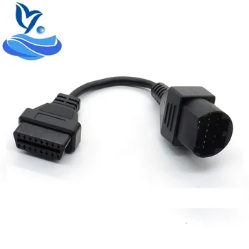 

17 Pin To OBD 2 OBD II Cable 16 Pin Connector Diagnostic Tool 17pin to 16pin Adapter Extension Cable