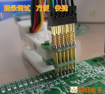 

Fixture Debugging and Downloading of Burning Program with 2.0mm-6P STM32 STC Double Row Spring Needle Spacing