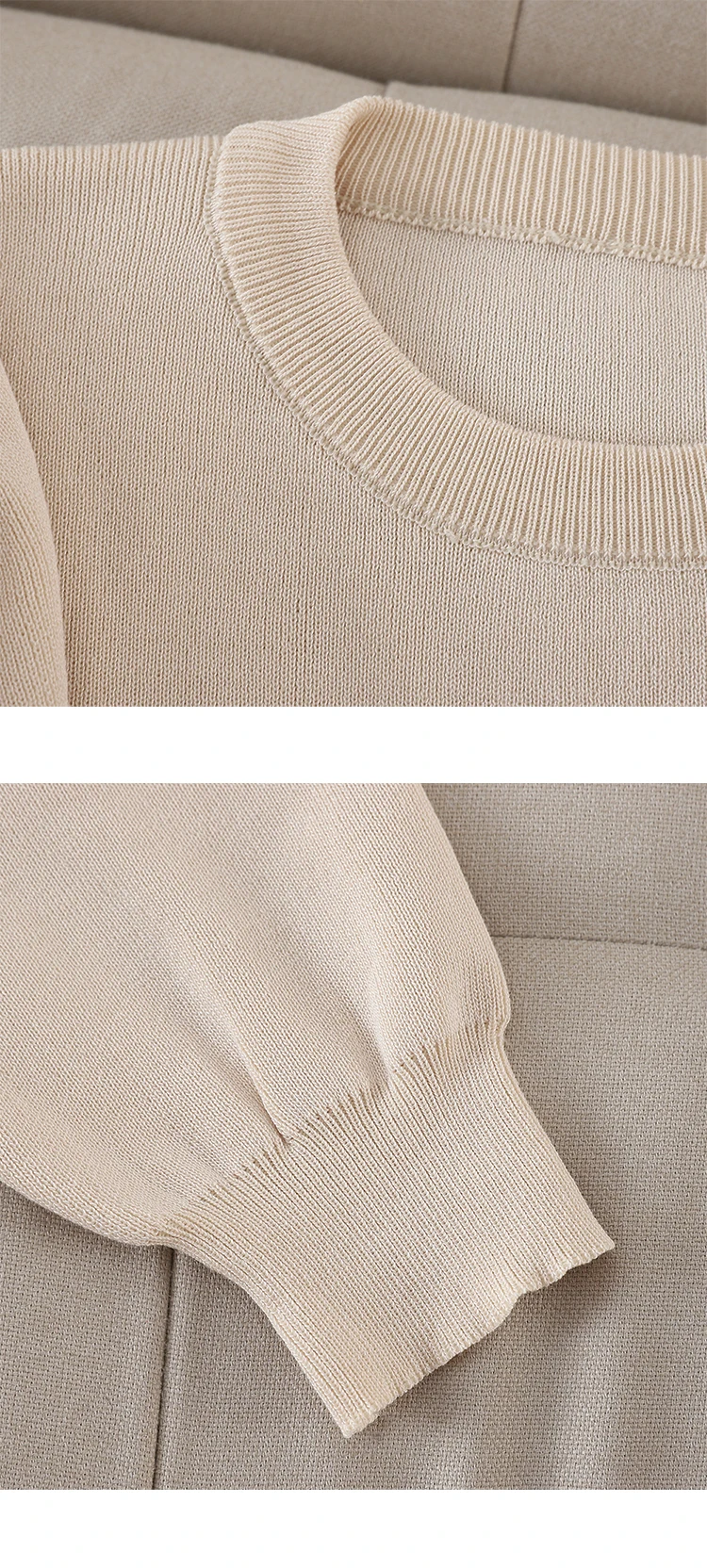 Neploe/Повседневный Женский комплект из двух предметов, корейский Свободный Повседневный вязаный свитер+ Мягкие штаны с высокой талией, модный осенний женский спортивный костюм 46716