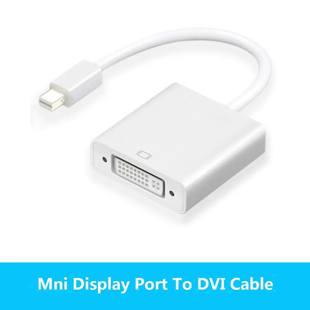 

Thunderbolt Mini Displayport Mini DP to DVI Cable Converter for MacBook Pro AiMini TV Laptop Projector Adapter N014