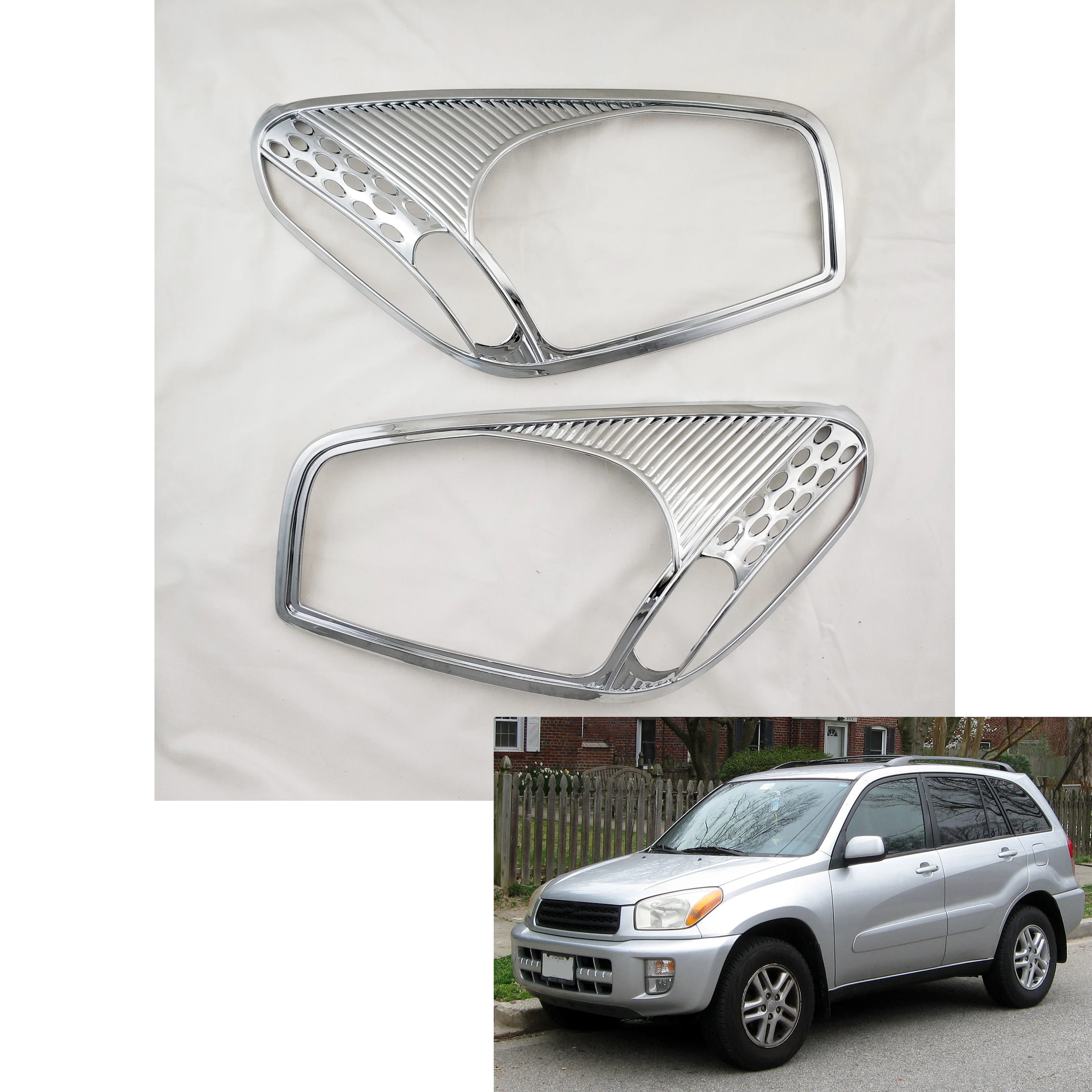 2001 2002 2003 2004 для TOYOTA RAV4 RAV 4 ABS автомобильные аксессуары тюнинга хромированные