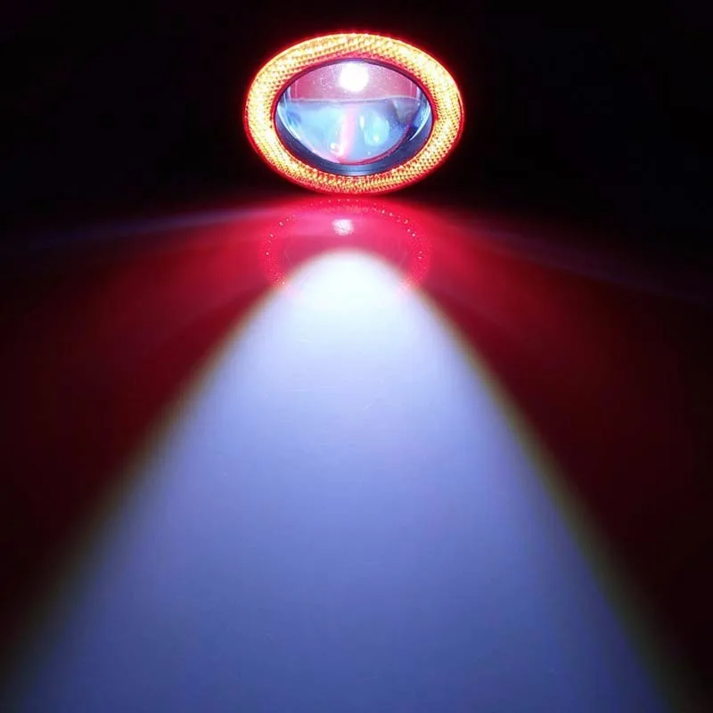 2 шт./компл. автомобилей COB 30 Вт светильник светодиодный туман светильник белый Ангел глаз DRL Вождения LED проектор сигнальных ламп Противотуманные огни авто тюнинг автомобиля лампа - Цвет: Красный