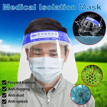 

1/3/5Pcs/set Increased HD Protective Head-Mounted Isolation Mask Anti-Fog Dustproof Dental Protective Face WIth Sponge