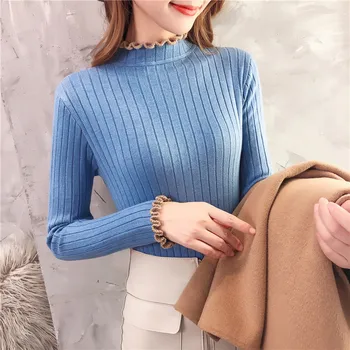 

1229033 (3 / F, No.9, zone h, 3 / F), take a real photo of 2019 Korean version of new autumn bottoming knitwear 2019tx
