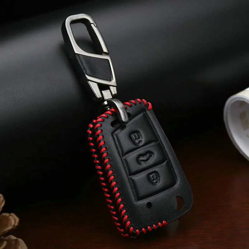 Чехол для ключей KUKAKEY для Skoda Fabia Superb Octavia A5 A7 2 3 Rapid Kodiaq аксессуары автомобильный протектор брелок покрывающие кольца для VW Golf