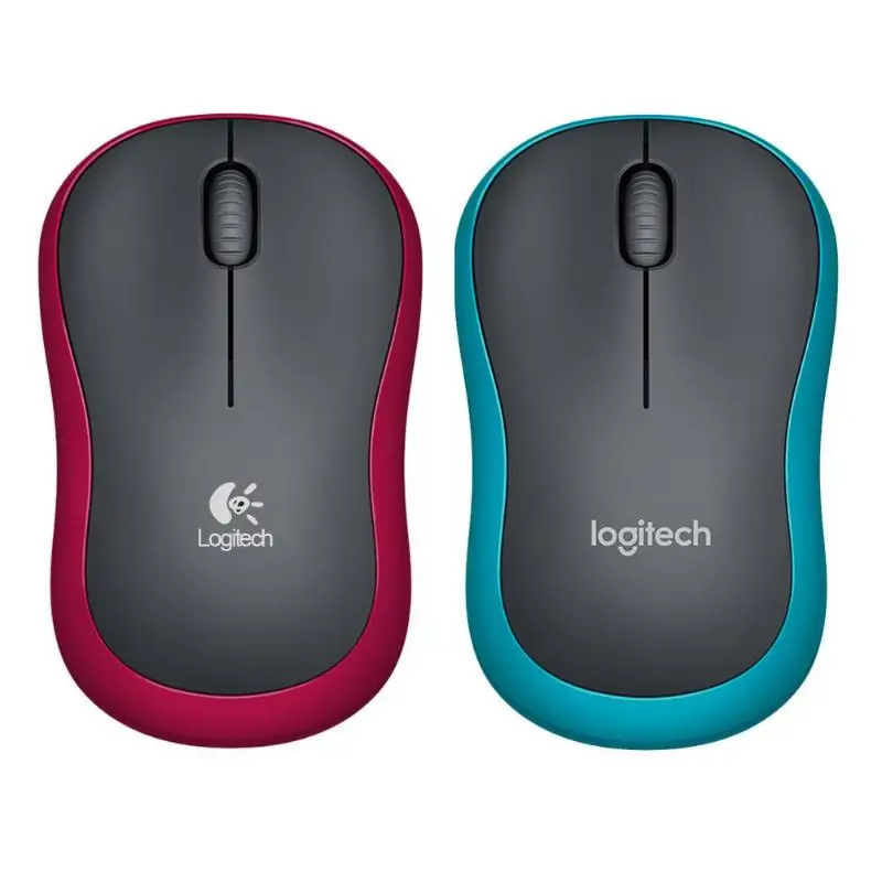 Мышь logitech M186 оптическая эргономичная 2,4 ГГц Беспроводная USB 1000 dpi мышь Компьютерные периферийные аксессуары