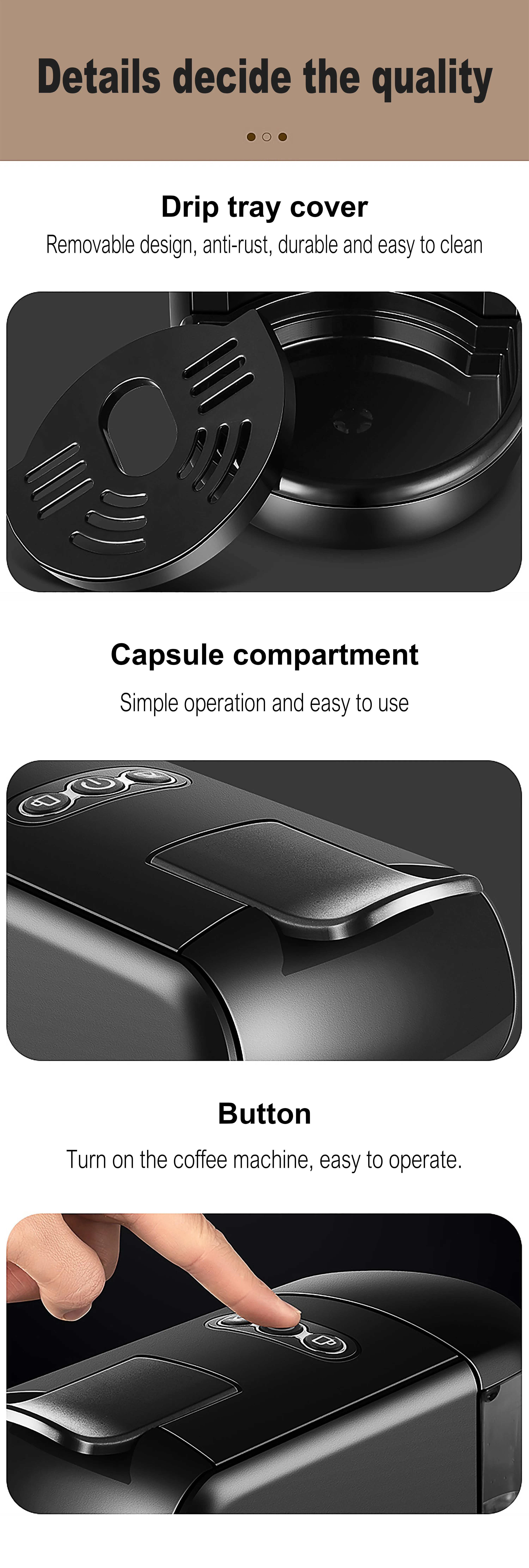 Expresso Coffee Machine Capsule Espresso Machine Coffee Maker Dolce