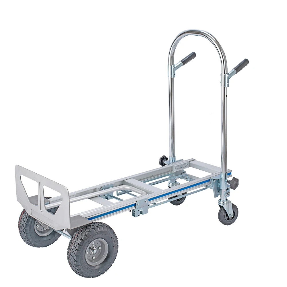 Dropship Hand Truck Dual Purpose 2 Wheel Dolly Cart And 4 Wheel