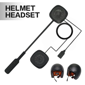 

Mini Microphone Speaker Motorcycle Helmet Headset bluetooth 4.2 Intercom Interphone Headphones with Microphones for Motorbike