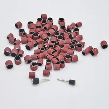 

100PCS/Set Sanding Drum Sleeves Sand Paper Disc Grinding Wheel Sandpaper Abrasive Wood Polishing Pad