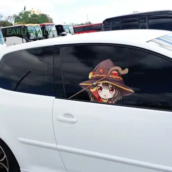 

EARLFAMILY 43cm x 28cm for Azusa Kaname Chidori KonoSuba Megumin Car Sticker Windows Motorcycle Vinyl Car Wrap Decal Laptop