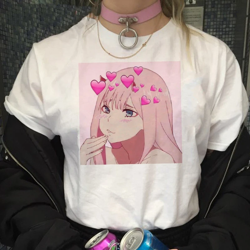 Kawaii летний женский топ шикарная японская Милая футболка с мультяшным принтом ins