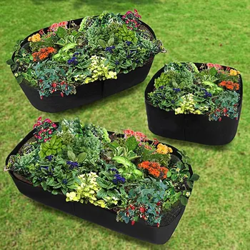

Large Rectangular Vegetable Grow Bags Garden Nursery Planting Groot Flower Pot Anti-Corrosion Felt Non-Woven Planters Bag