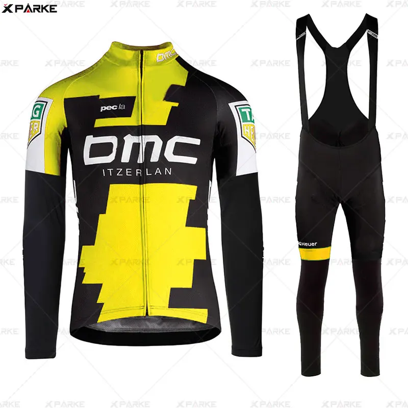 Весна Pro Team bmcing Велоспорт Джерси осень Mtb Одежда для велоспорта Лето длинный рукав Триатлон горный велосипед нагрудник брюки набор - Цвет: 4
