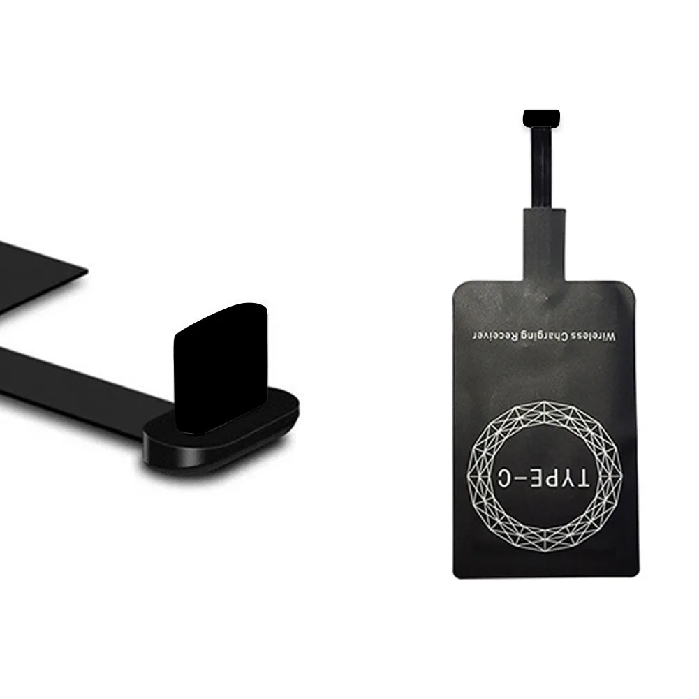 Qi Беспроводное зарядное устройство смарт-Адаптер портативный микро USB Мобильный телефон для путешествий домашний Тип C приемник модуль Pad Универсальный для Android