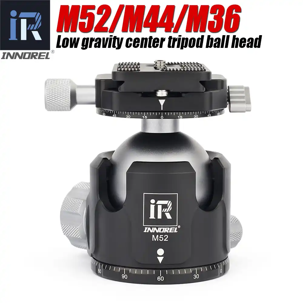 Innorel M52 M44 M36 Ball Head Panoramik Video Standi Kafa Yeni Dusuk Agirlik Merkezi Aluminyum Tripod Ballhead Maksimum Yuk 30kg Tripod Heads Aliexpress