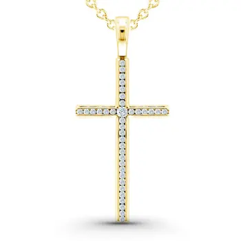 

Pendant made of yellow gold with diamonds e0301pd10090800