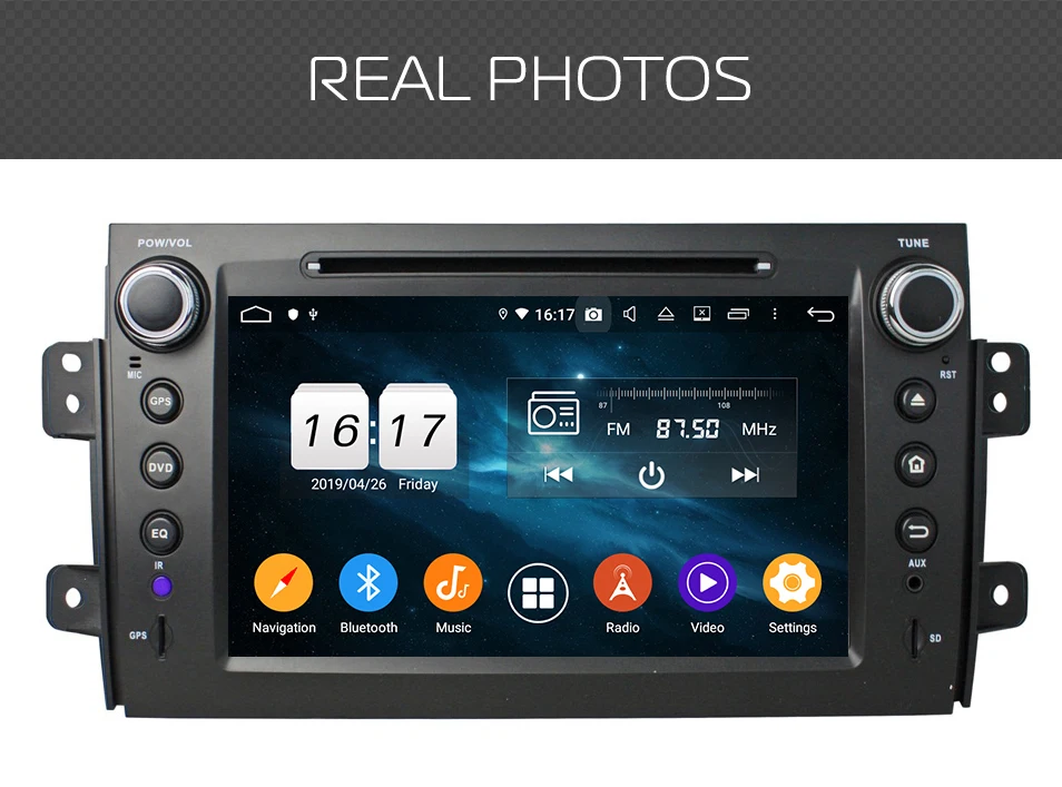 Excellent Marubox KD8072 DSP, 64GB 2Din Car DVD Player for Suzuki SX4 2007-2013, Car Multimedia Player, Android 9.0, 8 Core with DVD 8