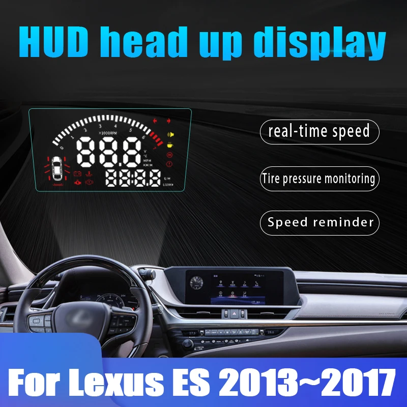 Для Lexus ES 2013 HD проектор экран превышение скорости оповещение сигнализация детектор Автомобильный дисплей HUD