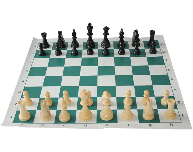 Standard Chess Set Non-woven Chess Board Roman Chess Pieces Table Game Z 