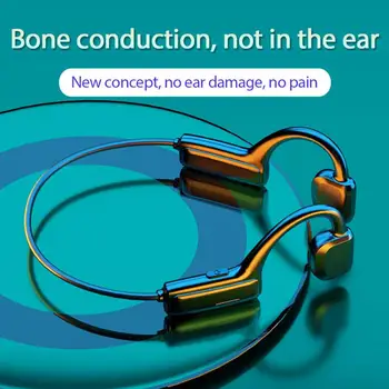 

G1 tws Bone Conduction 5.1 Bluetooth Headset with microphone Wireless Ear-mounted Non-ear Sports earphone Waterproof Headphone
