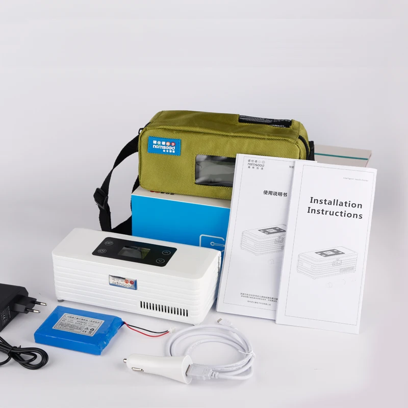 Fashion Insuin Cooler Case Battery Powered Diabetics Refrigerator With LCD Display Diabeties Medication Travel Fridge Work16 Hrs