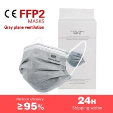 Ce máscara de 5 camadas ffp2 kn95 máscara protetora máscara protetora máscara protetora máscara protetora máscara protetora anti poeira ffp2 fpp2 aprovado