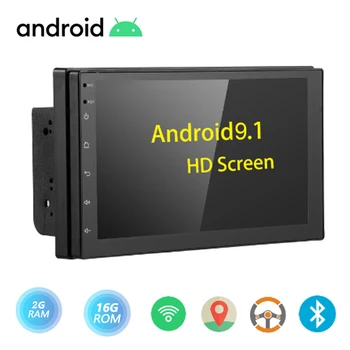 

7" 2din Android 9.1 Car Radio GPS Navigation Wifi Universal Car Multimedia Video Player Autoradio Stereo Bluetooth FM USB SWC