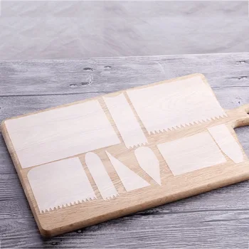 

European style 9-piece cream scraper food grade material cake decoration plastic scraping cake utensils wholesale