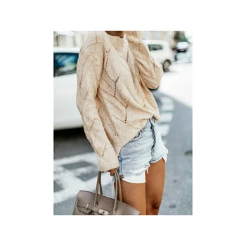 

Women Long Sleeve Kintted Loose Winter Warm Sweater Casual Jumper Pullover Tops