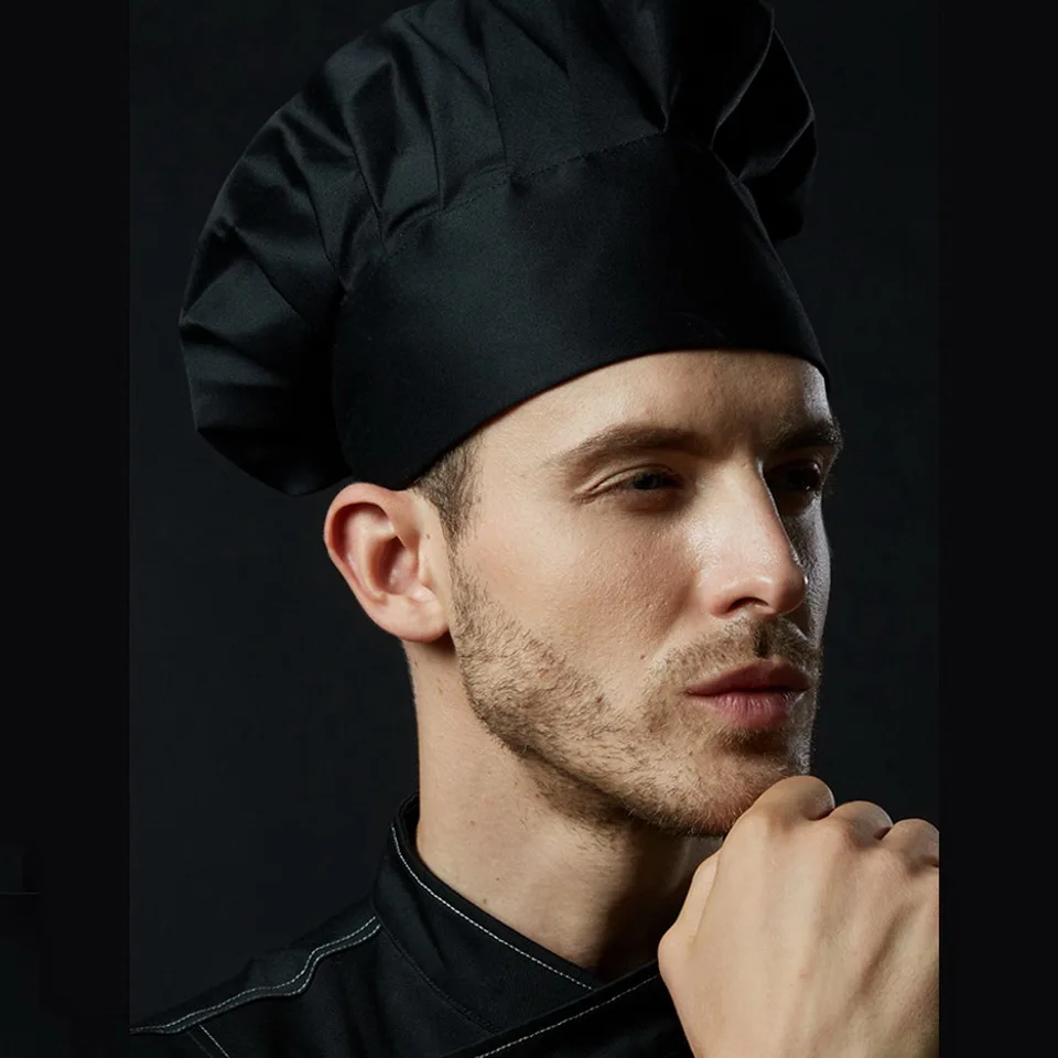 Bandana Beanie Elastic Dustproof Chef Hat Food Catering Kitchen