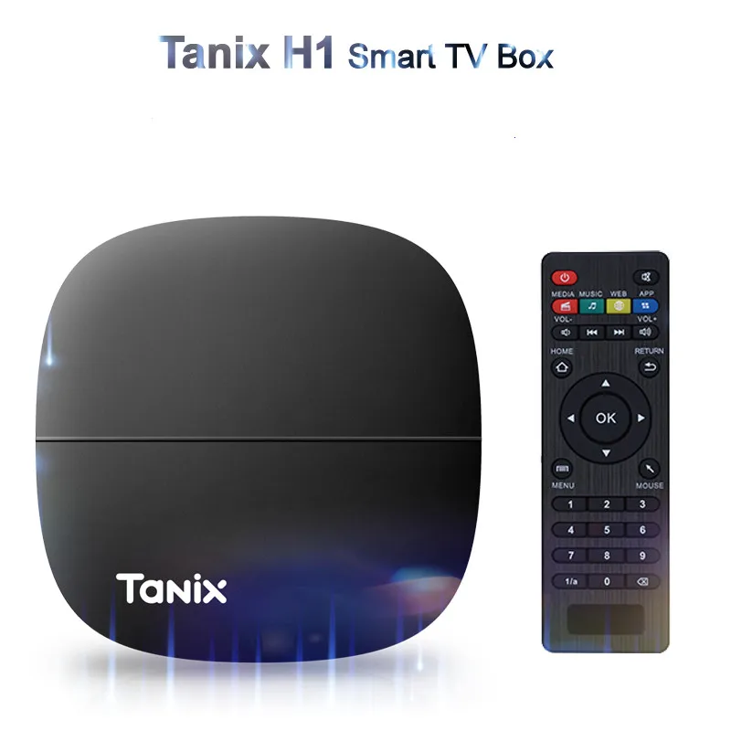 Tanix H1H2 Smart TV Box Android 9.0 LPDDR4 2G/16G ROM 2G/8G Hi3798M V110 Quad Core 64 bits 4K Media Player Youtube Set Top | Электроника