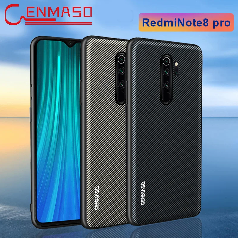 

For Redmi Note 8 Pro Case for Xiaomi Redmi Note 8 K20 MI 9T Pro Carbon Fiber Texture Leather Cover Full shockproof Back Case