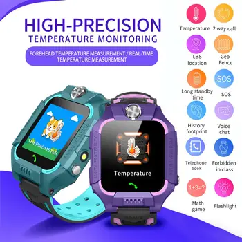 

Children's Smart Watch Multifunctional Waterproof Temperature Detection Watch Bracelet With 1.44 Inch Color Touch Screen