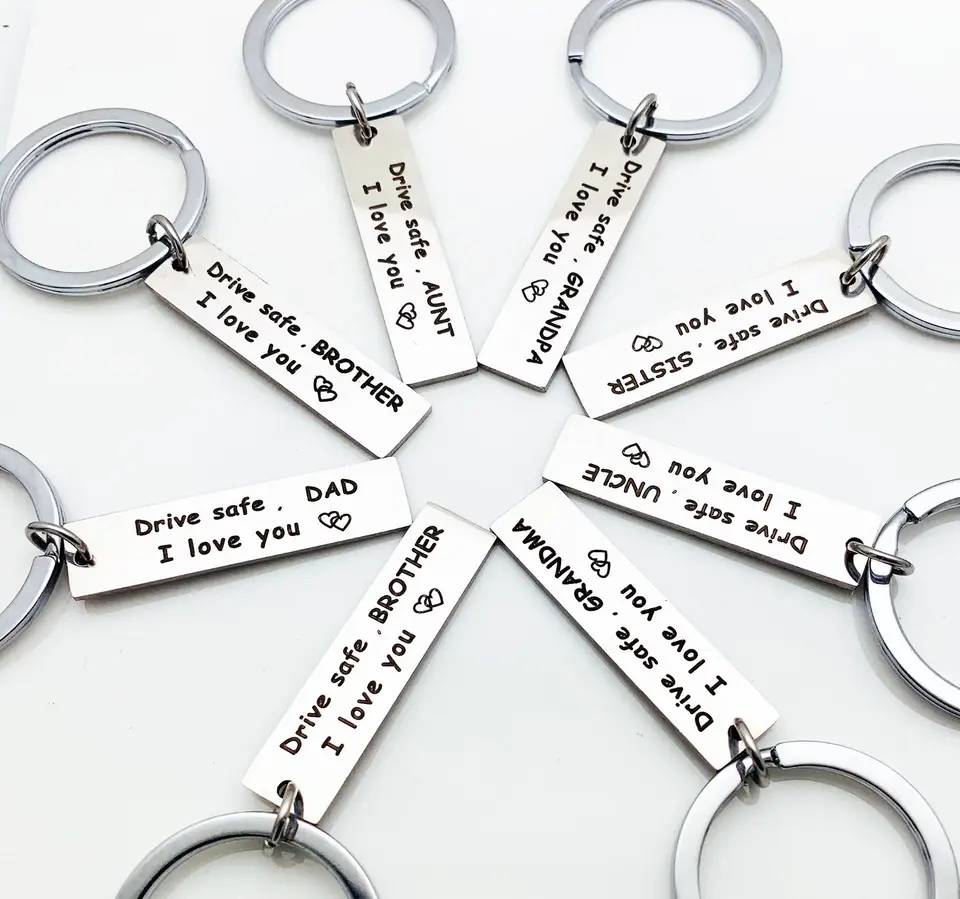 Drive Safe Keychain Gift - I Need You Here With Me Keyring For Mom, Dad, Grandma, Grandpa & Family - View #4