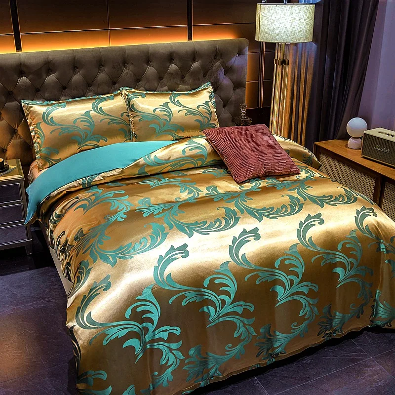 2021 Luxury 2 or 3pcs Bedding Set High Quality Duvet Cover Sets 1 Quilt Cover + 1/2 Pillowcases Twin Double Full Queen King