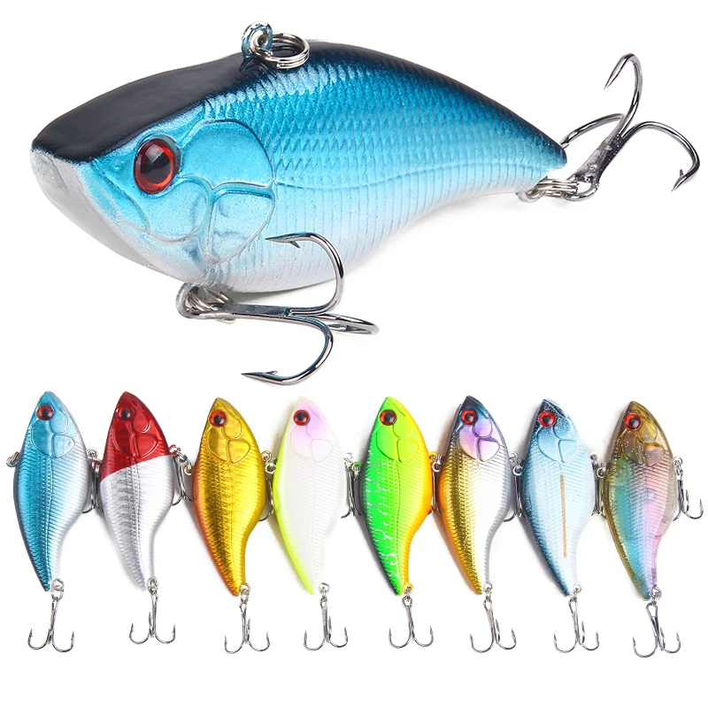 

18.8g/7cm Lure vib submersible bait 8 colors bionic plastic fishing bait hard bait fishing equipment