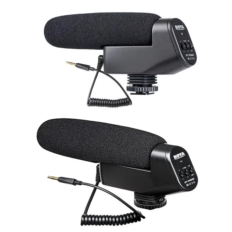 

BOYA Cardioid Directional Condenser Microphone Mic for Canon Sony Nikon Pentax DLSR Digital Camera BY-VM600 Microphone