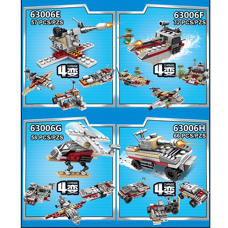 1000+ PCS Military Warship Navy Aircraft Army Figures Building Blocks LegoINGlys Army Warship Construction Bricks Children Toys